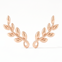 Paloma Picasso Olive Leaf Climber Earrings
