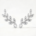 Paloma Picasso Olive Leaf Climber Earrings
