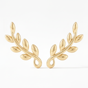 Paloma Picasso Olive Leaf Climber Earrings