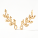 Paloma Picasso Olive Leaf Climber Earrings