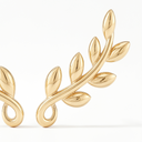 Paloma Picasso Olive Leaf Climber Earrings