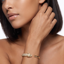 Panthère Half Pavé Open Bracelet