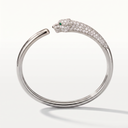 Panthère Half Pavé Open Bracelet