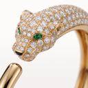 Panthère Half Pavé Open Bracelet
