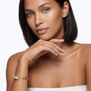 Panthère Half Pavé Open Bracelet