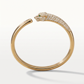 Panthère Half Pavé Open Bracelet