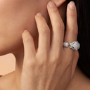 Panthère De In White Full Diamond Ring