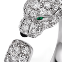 Panthère De In White Full Diamond Ring