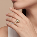 Panthère Pavé Head Open Ring
