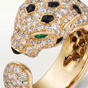Panthère Pavé Head Open Ring