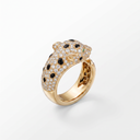 Panthère Pavé Head Open Ring