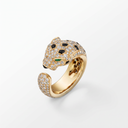 Panthère Pavé Head Open Ring