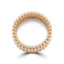 Perlée 3 Row Pavé Beaded Ring