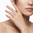 Perlée 3 Row Pavé Beaded Ring