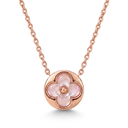 Rose Tone Blossom Pearl Necklace