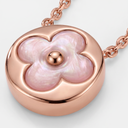Rose Tone Blossom Pearl Necklace