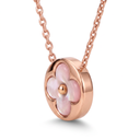 Rose Tone Blossom Pearl Necklace