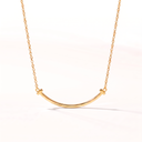 Small T Smile Pendant Necklace