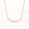 Small T Smile Pendant Necklace