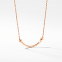 Small T Smile Pendant Necklace