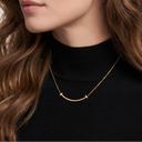 Small T Smile Pendant Necklace