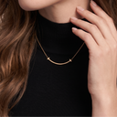 Small T Smile Pendant Necklace