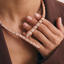 Serpenti Rose Tone Pavé Diamond Wrap Necklace
