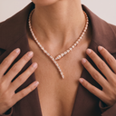 Serpenti Rose Tone Pavé Diamond Wrap Necklace