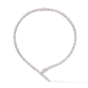 Serpenti Rose Tone Pavé Diamond Wrap Necklace