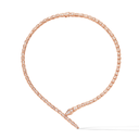 Serpenti Rose Tone Pavé Diamond Wrap Necklace