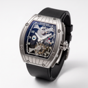 Silver Tourbillon Open Men's Watch | RM 014