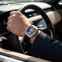 Silver Tourbillon Open Men's Watch | RM 014