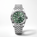 Sky-Dweller Green Dial Time Travel Layout Men's Watch | RL 42 336934