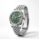 Sky-Dweller Green Dial Time Travel Layout Men's Watch | RL 42 336934