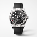 Sky-Dweller White Gold Black Dial Time And Ring-Command Control Men's Watch | RL 42 336239