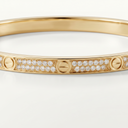 Small Love Diamonds 2 Row Paved Bracelet