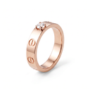 Small Love Solitaire 1 Diamond Ring