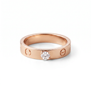 Small Love Solitaire 1 Diamond Ring