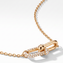 Small HardWear Pavé Link Pendant Necklace