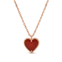 Sweet Alhambra Carnelian Heart Motif Necklace