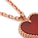 Sweet Alhambra Carnelian Heart Motif Necklace