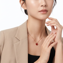 Sweet Alhambra Carnelian Heart Motif Necklace