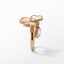 Sweet Alhambra Mother Of Pearl Clover dangle charm Ring