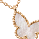 Sweet Alhambra Pearl Butterfly Pendant Necklace