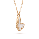 Sweet Alhambra Pearl Butterfly Pendant Necklace