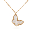 Sweet Alhambra Pearl Butterfly Pendant Necklace