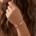 T Lock Two Tone Bangle