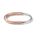T Lock Two Tone Bangle