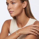 T Paved Square Open Bracelet