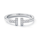 T Paved Square Open Bracelet